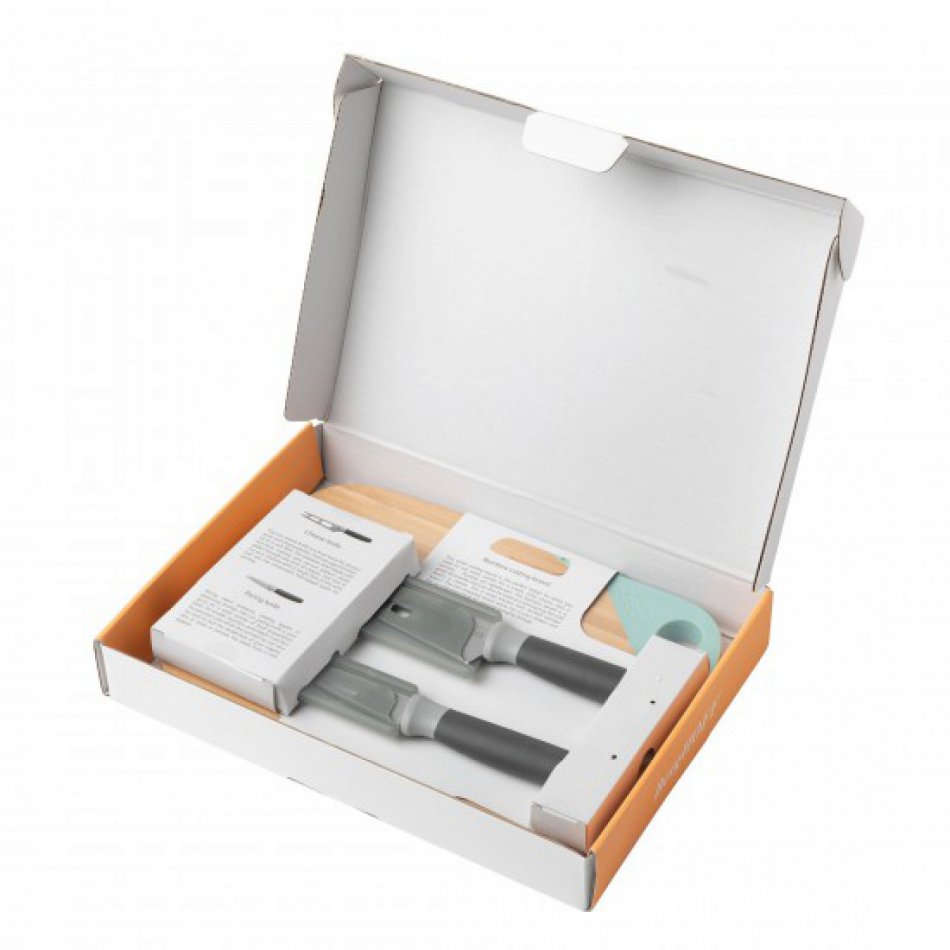 Leo Line snijplank + 2 messen