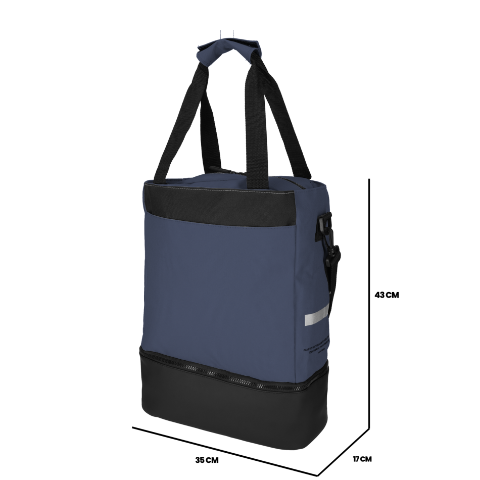 NORLÄNDER S.G. Fiets Shopper Met Koelvak RPET Blauw