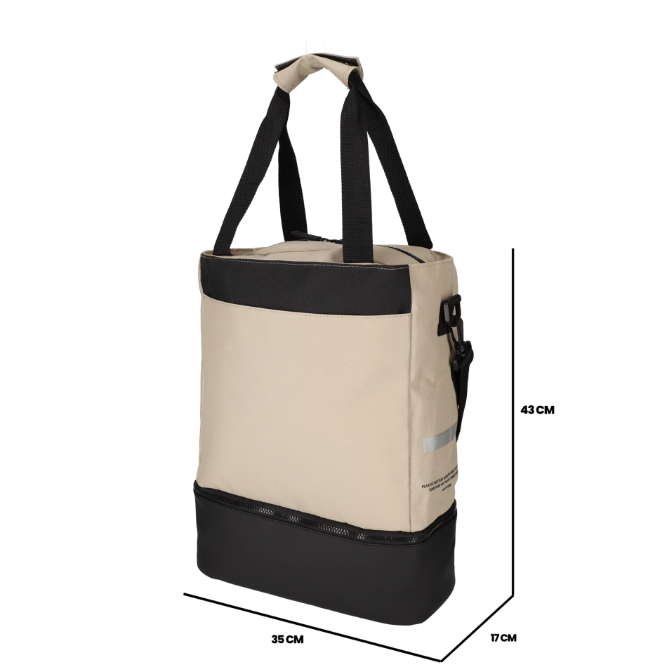 NORLÄNDER S.G. Fiets Shopper Met Koelvak RPET Taupe