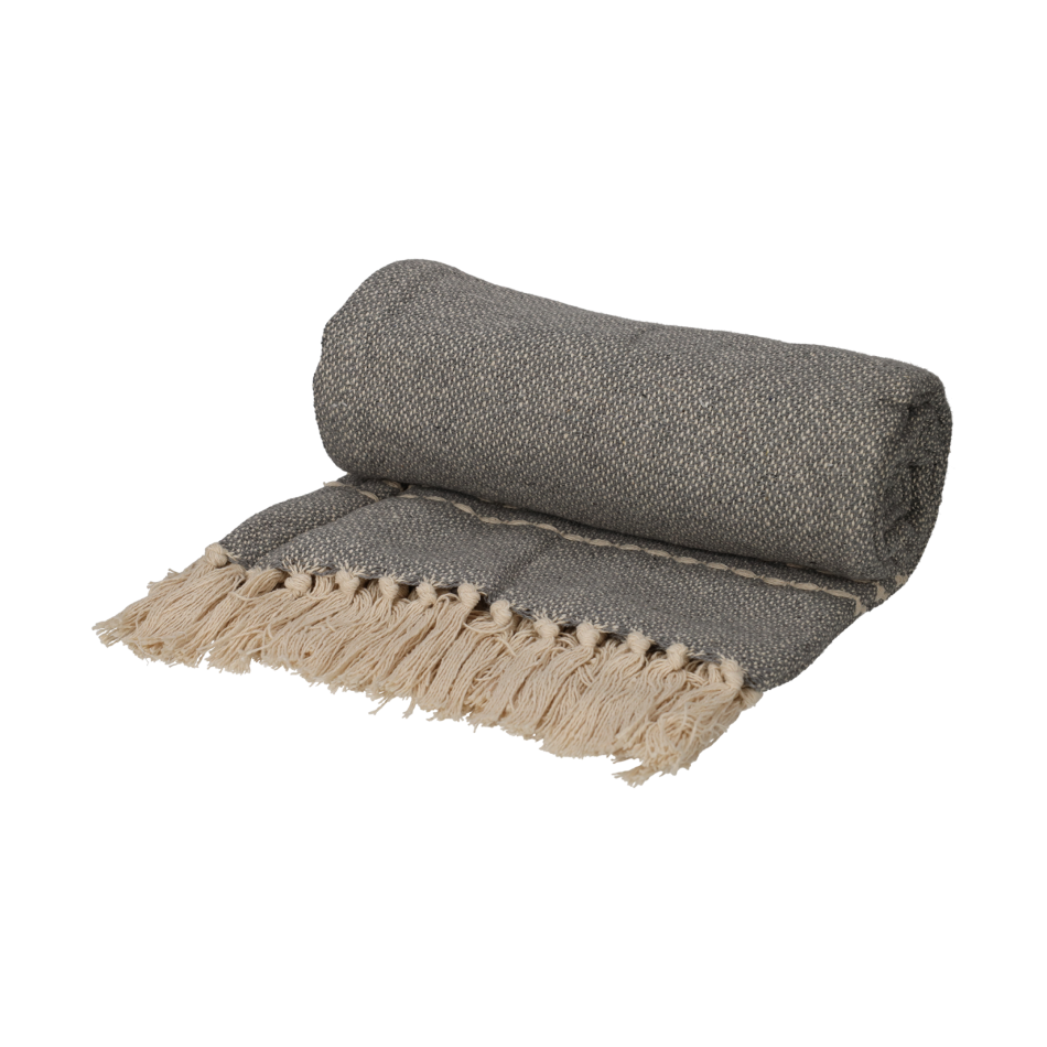 JENS Living Recycled Cotton Plaid Juul Grijs