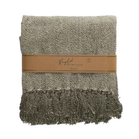 JENS Living Recycled Cotton Plaid Noor Groen