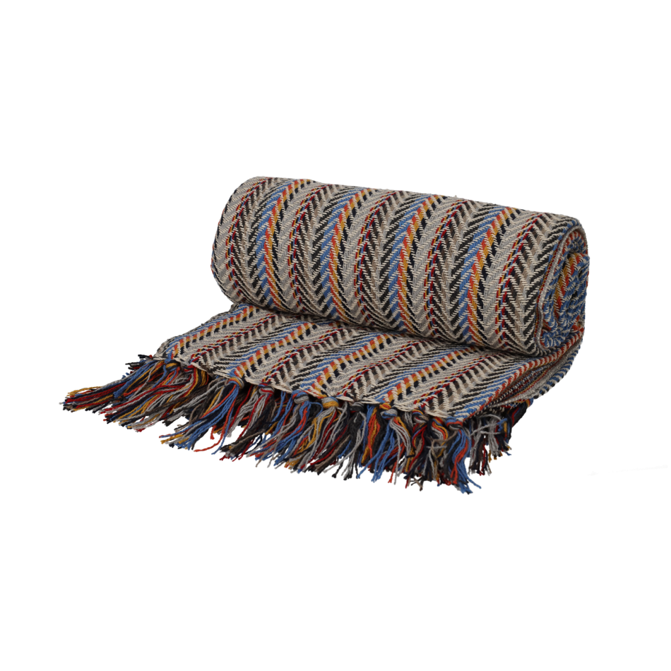 JENS Living Recycled Cotton Plaid Pip Multicolor