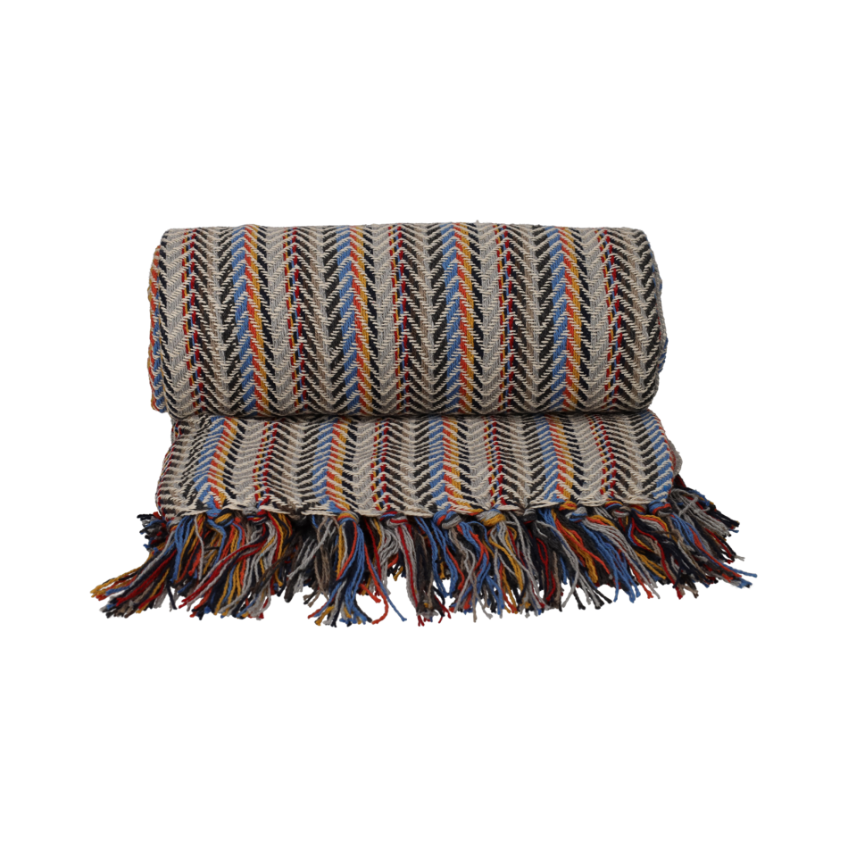 JENS Living Recycled Cotton Plaid Pip Multicolor
