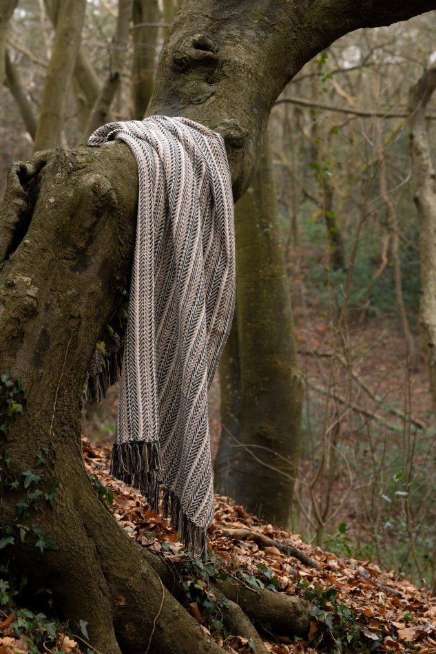 JENS Living Recycled Cotton Plaid Pip Naturel