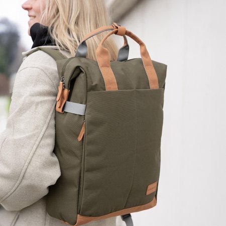 NORLÄNDER Shopper Rugtas Austin Groen